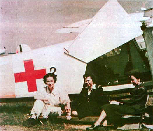 Ett av ambulansflygplanen